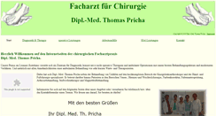 Desktop Screenshot of chirurgiepricha.de